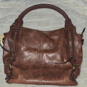 ITSCOSY Brown Leather Tote Bag